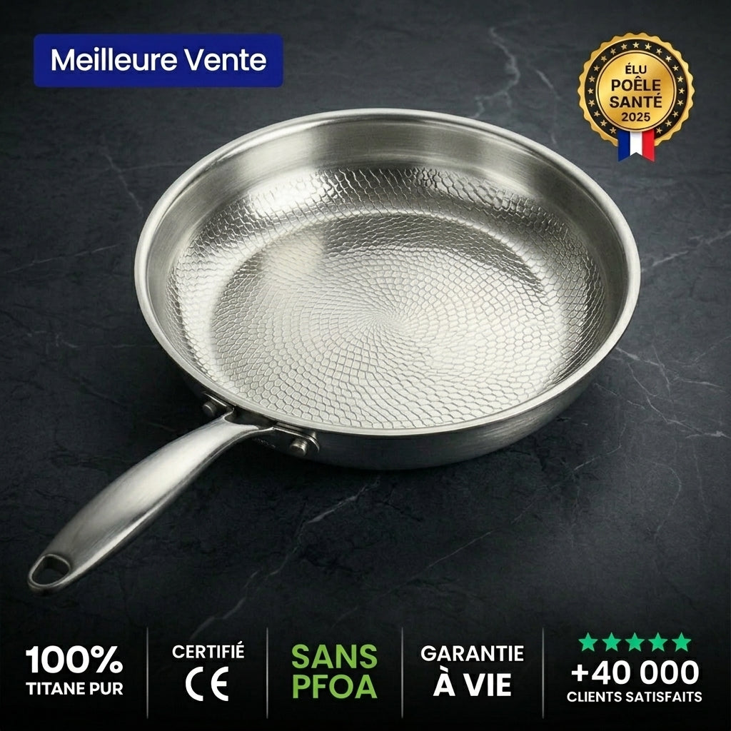 Poêle 100% Titane Pur — TITANOLUX®