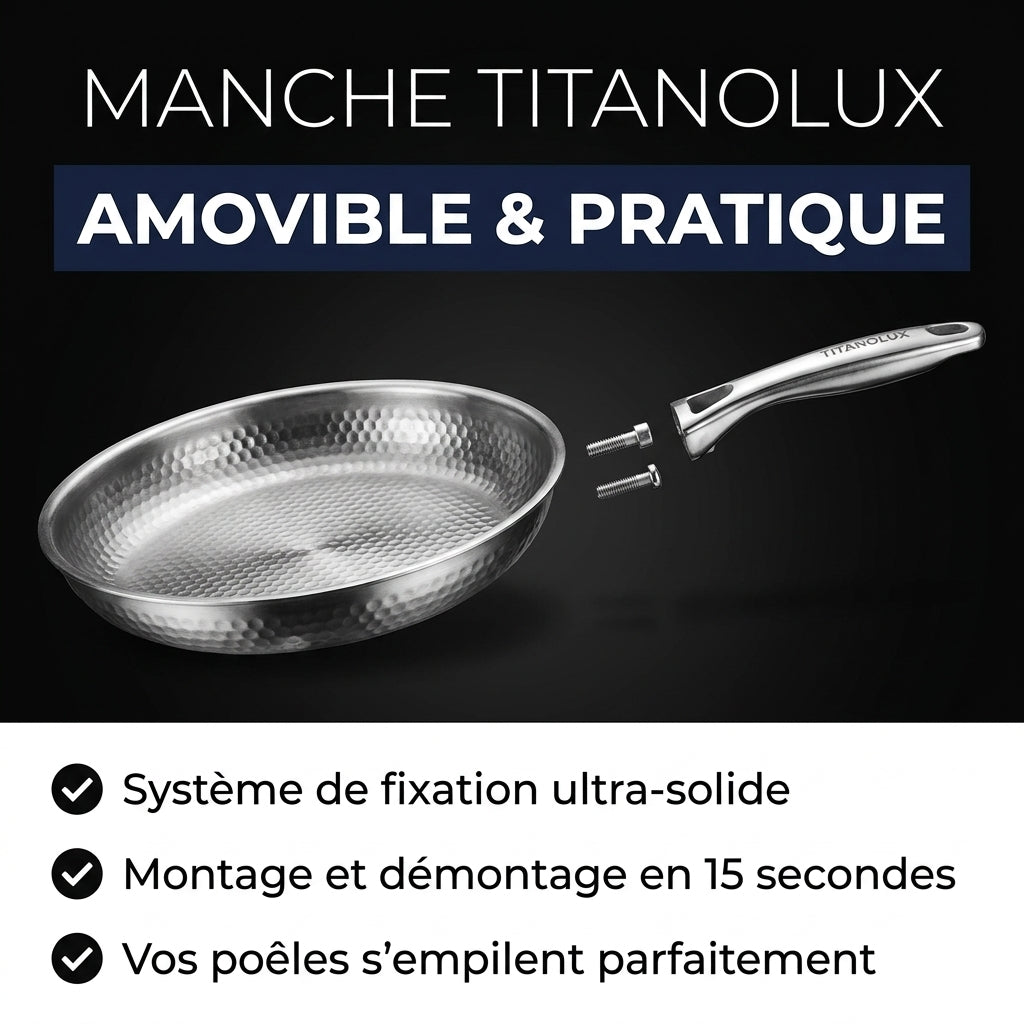 Poêle 100% Titane Pur — TITANOLUX®